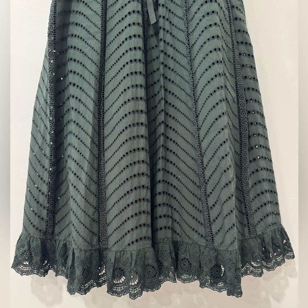 ULLA JOHNSON Olga broderie anglaise cotton midi dress - Picture 6 of 12